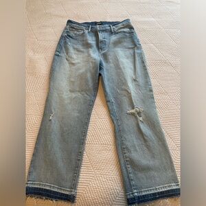 Express straight ankle high rise